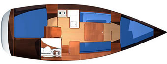 Dufour 325 layout