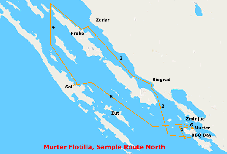 Flotilla Sample Route North