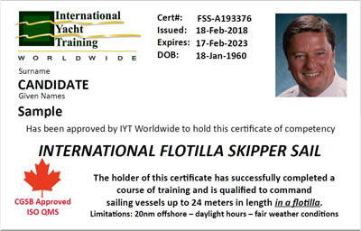 Flotilla Skipper Certificate