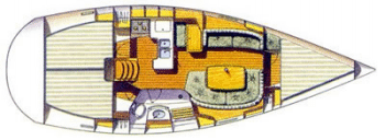 Oceanis 361 layout