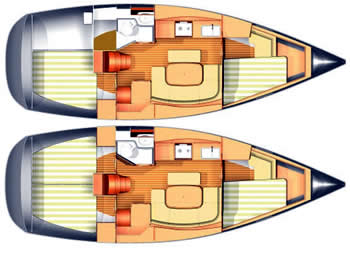 Dufour 365 layout