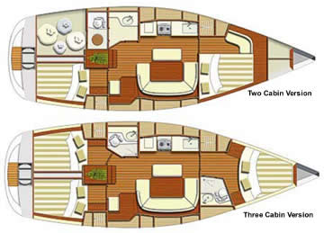 Dufour 385 layout