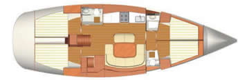 Dufour 455 layout