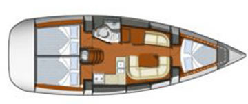 Sun Odyssey 36i layout