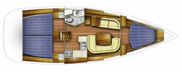 Sun Odyssey 39i layout