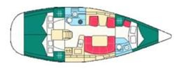 Sun Odyssey 40 layout