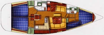 Sun Odyssey 43 layout