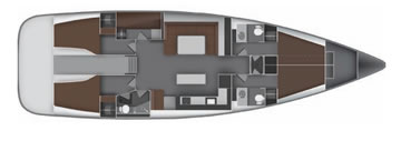 Bavaria 55 5 cabnin Layout