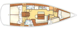 Oceanis 43 Layout