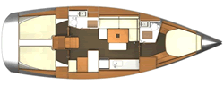 Dufour 405 GL Layout
