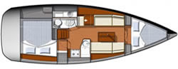 Jeaneau Sun Odyssey 32i layout